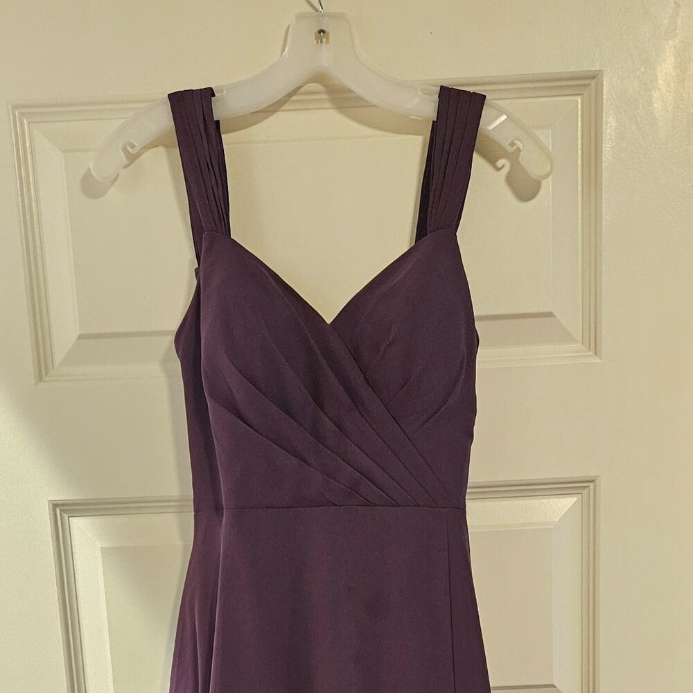 Azazie Nahrin plum bridesmaid dress